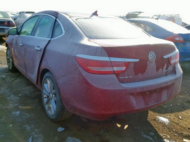 1G4PR5SK1C4174894 - 2012 BUICK VERANO CON RED photo 3