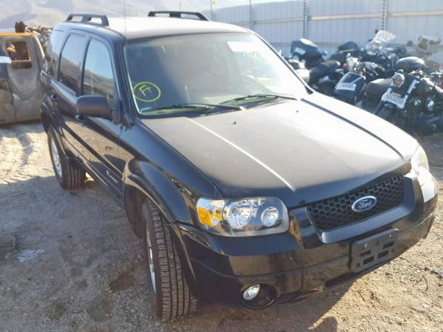 1FMCU49H37KB98956 - 2007 FORD ESCAPE HEV BLACK photo 1