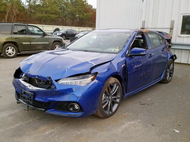 19UUB3F61JA004810 - 2018 ACURA TLX TECH+A BLUE photo 2