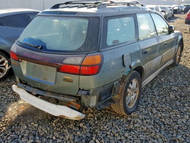 4S3BH665727618501 - 2002 SUBARU LEGACY OUT GREEN photo 4