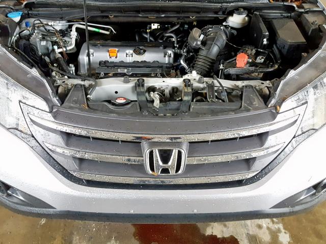 2HKRM4H78CH608456 - 2012 HONDA CR-V EXL SILVER photo 7