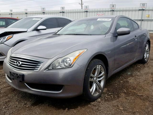 JNKCV64F29M653224 - 2009 INFINITI G37 GRAY photo 2