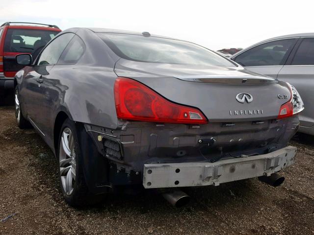 JNKCV64F29M653224 - 2009 INFINITI G37 GRAY photo 3