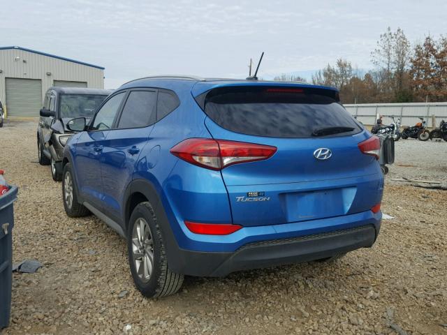 KM8J33A44HU475746 - 2017 HYUNDAI TUCSON LIM BLUE photo 3