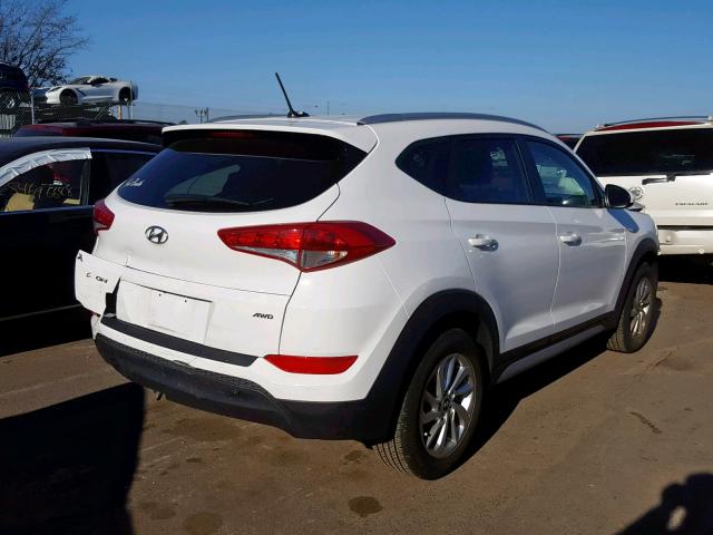 KM8J3CA48HU556524 - 2017 HYUNDAI TUCSON LIM WHITE photo 4