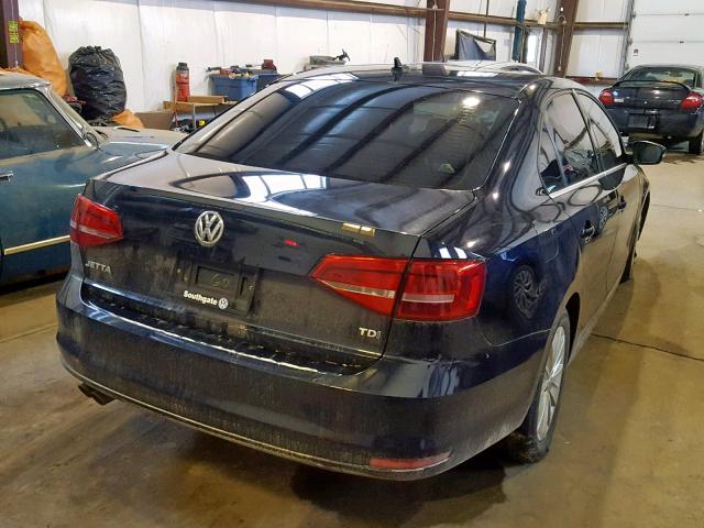 3VWDA7AJXFM272007 - 2015 VOLKSWAGEN JETTA TDI BLACK photo 4