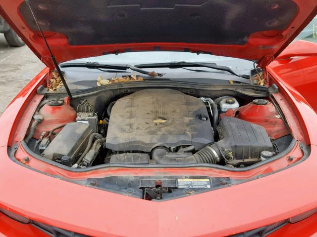 2G1FA1EV2A9203215 - 2010 CHEVROLET CAMARO LS RED photo 7