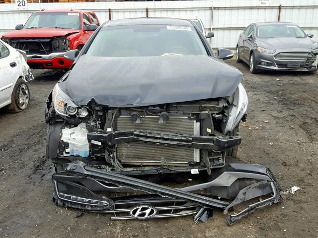 5NPE34AFXHH443164 - 2017 HYUNDAI SONATA SPO BLACK photo 9