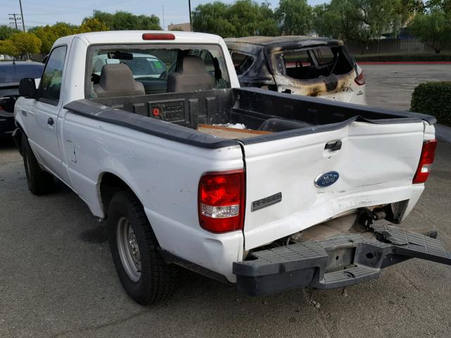 1FTYR10D36PA75163 - 2006 FORD RANGER WHITE photo 3