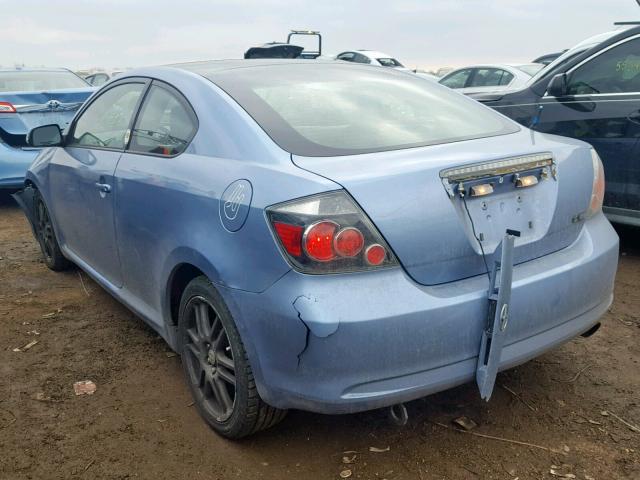 JTKDE167880239894 - 2008 TOYOTA SCION TC ლურჯი ფოტო 3