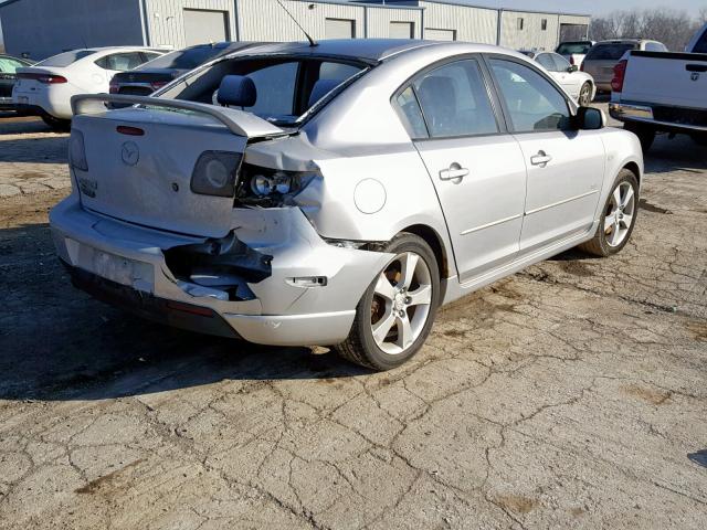 JM1BK123241200913 - 2004 MAZDA 3 S SILVER photo 4