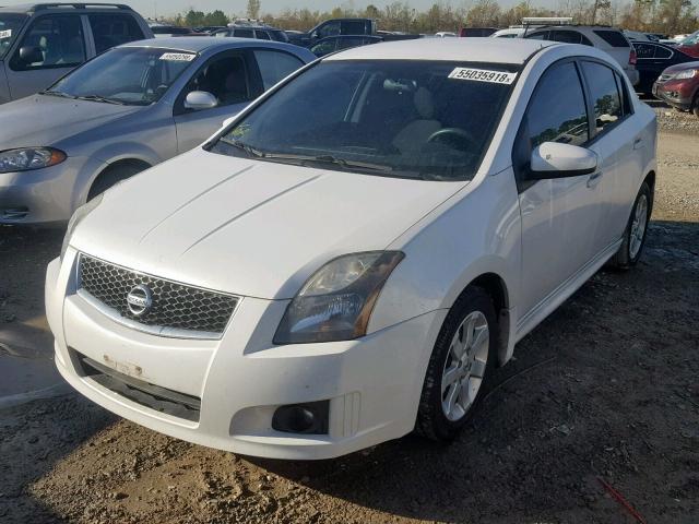 3N1AB6AP5CL685796 - 2012 NISSAN SENTRA 2.0 WHITE photo 2