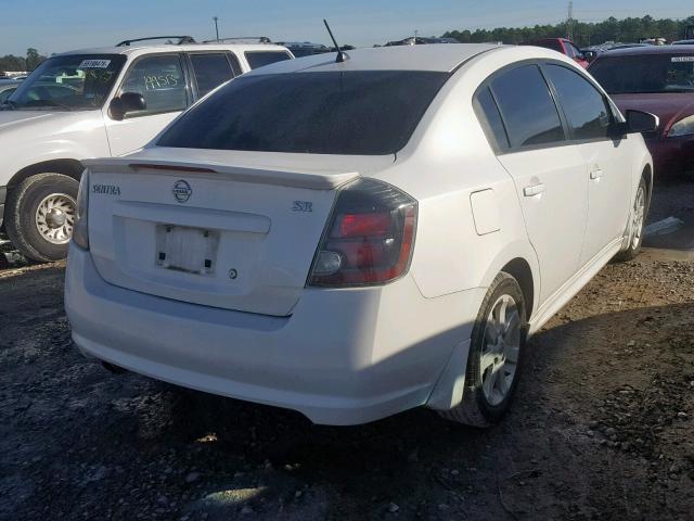 3N1AB6AP5CL685796 - 2012 NISSAN SENTRA 2.0 WHITE photo 4