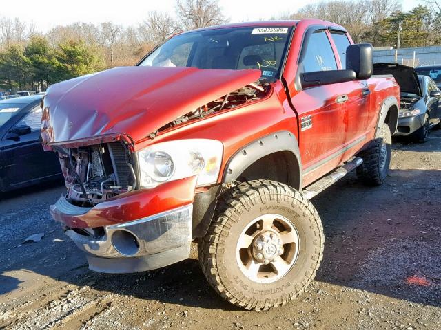 1D7KS28DX7J615350 - 2007 DODGE RAM 2500 S RED photo 2