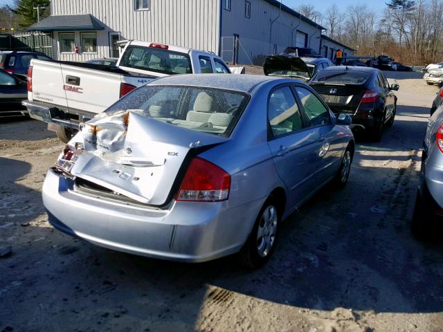 KNAFE122075475691 - 2007 KIA SPECTRA EX TEAL photo 4