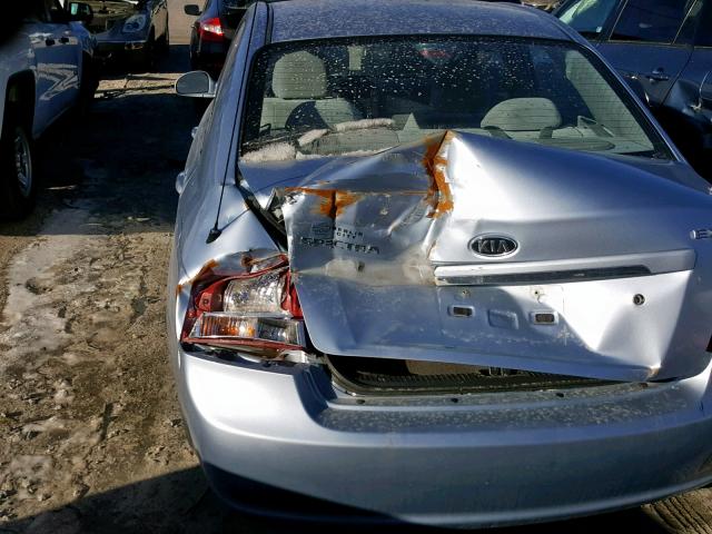 KNAFE122075475691 - 2007 KIA SPECTRA EX TEAL photo 9