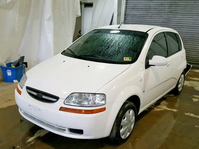 KL1TD66628B236298 - 2008 CHEVROLET AVEO BASE Ақ фото 2