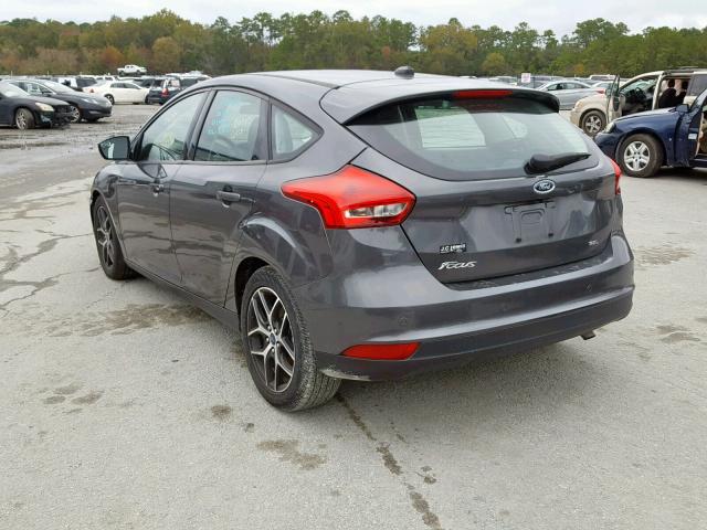 1FADP3M22HL274486 - 2017 FORD FOCUS SEL GRAY photo 3