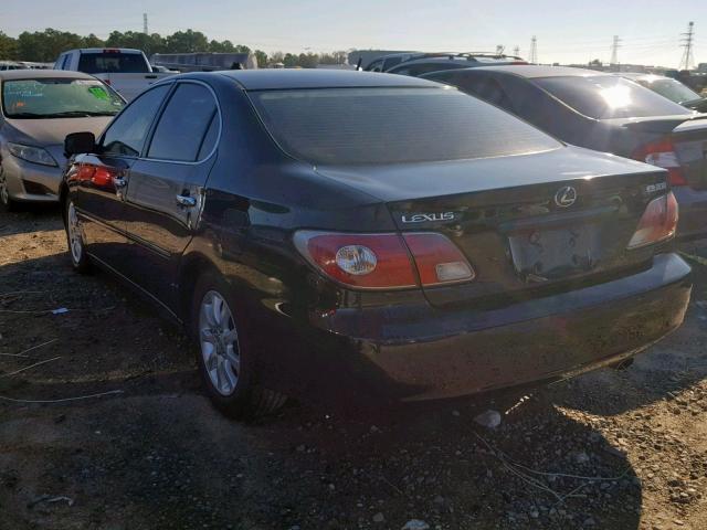 JTHBF30G625036799 - 2002 LEXUS ES 300 BLACK photo 3