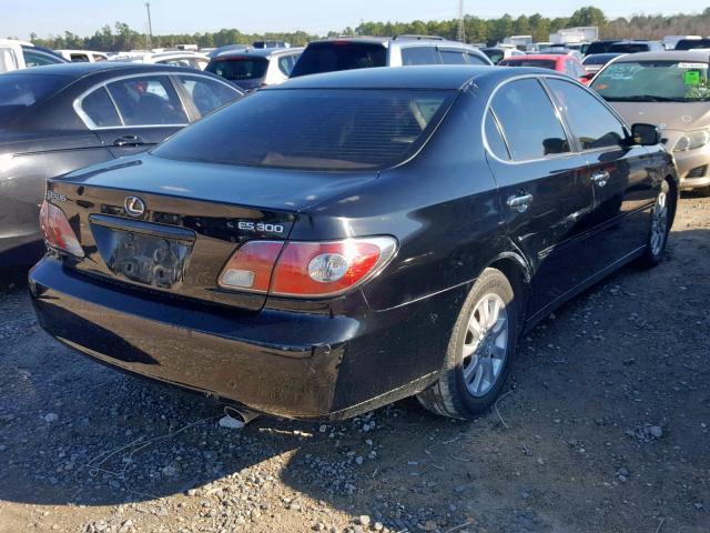 JTHBF30G625036799 - 2002 LEXUS ES 300 BLACK photo 4