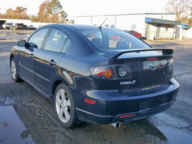 JM1BK324461516918 - 2006 MAZDA 3 S BLACK photo 3