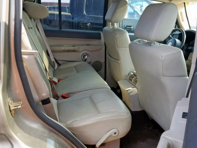 1J8HG58206C165547 - 2006 JEEP COMMANDER CHARCOAL photo 6