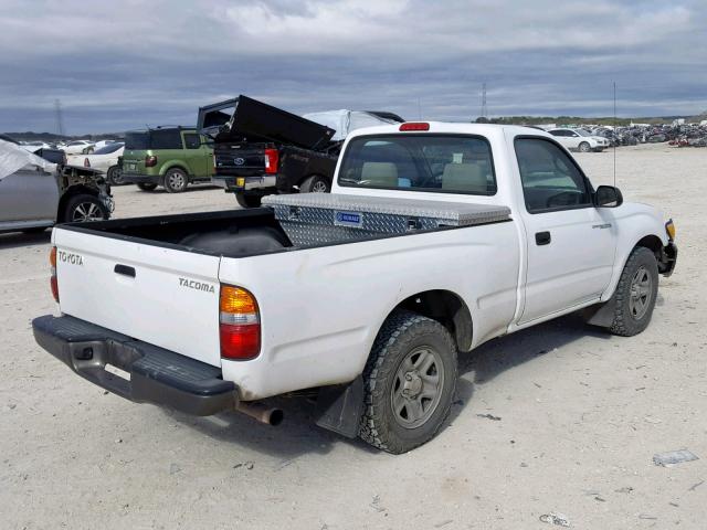 5TENL42N53Z203290 - 2003 TOYOTA TACOMA WHITE photo 4