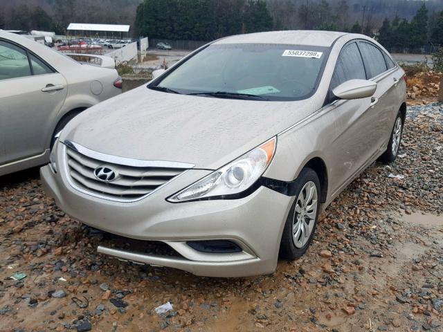 5NPEB4AC4BH245552 - 2011 HYUNDAI SONATA GLS GOLD photo 2