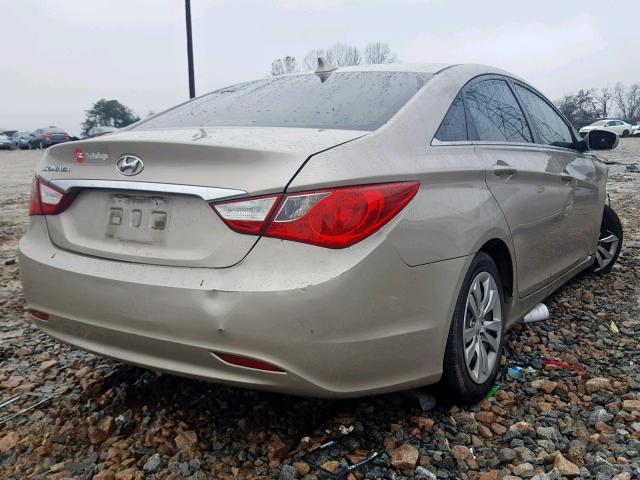 5NPEB4AC4BH245552 - 2011 HYUNDAI SONATA GLS GOLD photo 4