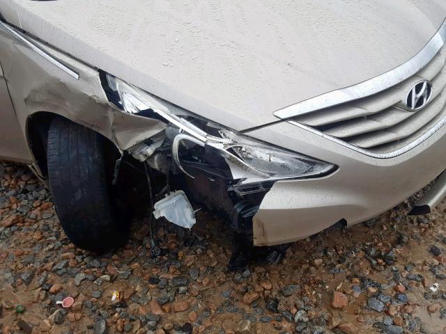 5NPEB4AC4BH245552 - 2011 HYUNDAI SONATA GLS GOLD photo 9