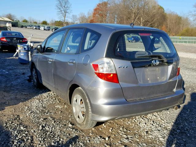 JHMGE88229S038477 - 2009 HONDA FIT GRAY photo 3