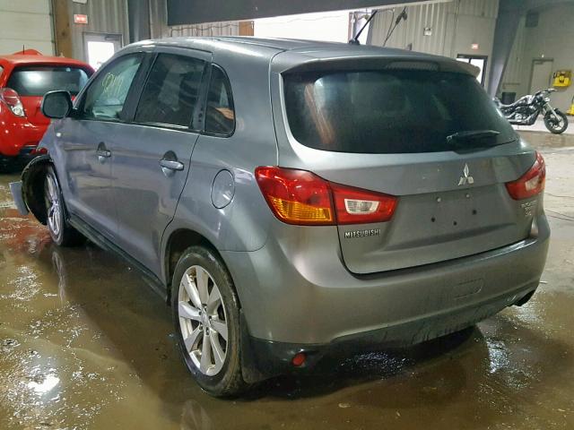 4A4AR3AW9FE028480 - 2015 MITSUBISHI OUTLANDER CHARCOAL photo 3