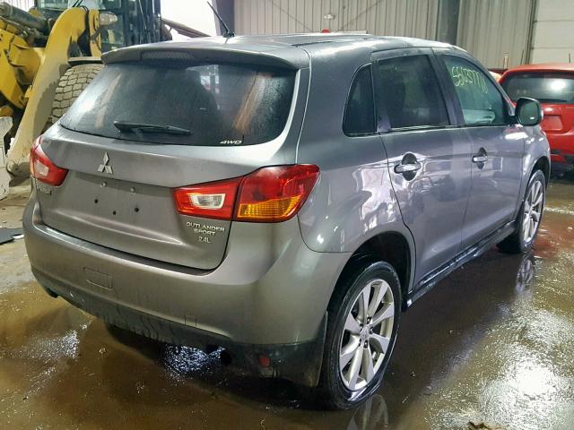 4A4AR3AW9FE028480 - 2015 MITSUBISHI OUTLANDER CHARCOAL photo 4