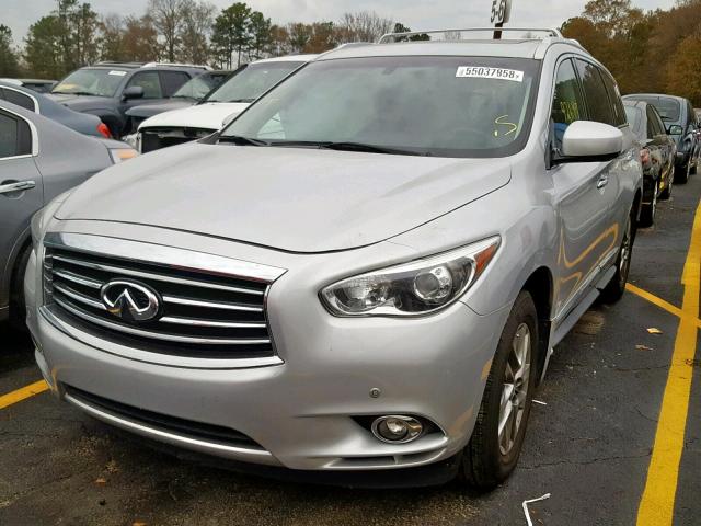 5N1AL0MN5DC330427 - 2013 INFINITI JX35 BASE SILVER photo 2