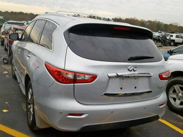 5N1AL0MN5DC330427 - 2013 INFINITI JX35 BASE SILVER photo 3