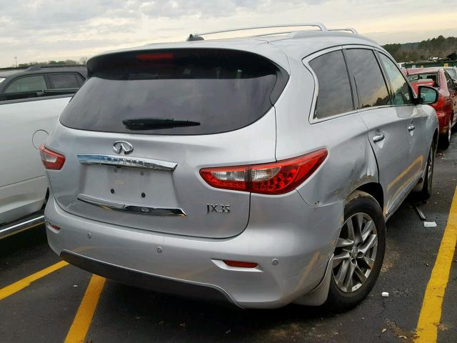 5N1AL0MN5DC330427 - 2013 INFINITI JX35 BASE SILVER photo 4