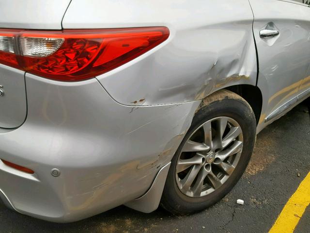 5N1AL0MN5DC330427 - 2013 INFINITI JX35 BASE SILVER photo 9