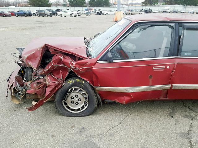 1G3AG55N7P6426180 - 1993 OLDSMOBILE CUTLASS CI RED photo 10