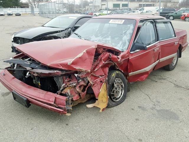 1G3AG55N7P6426180 - 1993 OLDSMOBILE CUTLASS CI RED photo 9