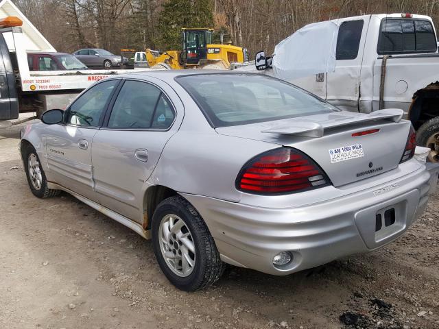 1G2NF52E72M508413 - 2002 PONTIAC GRAND AM S SILVER photo 3