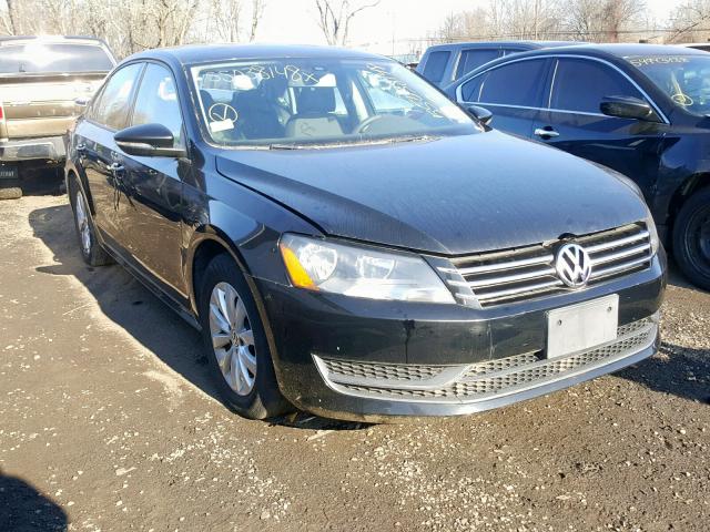 1VWAP7A36CC093902 - 2012 VOLKSWAGEN PASSAT S BLACK photo 1