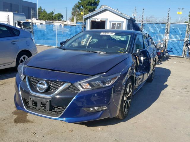 1N4AA6AP3JC377864 - 2018 NISSAN MAXIMA 3.5 BLUE photo 2