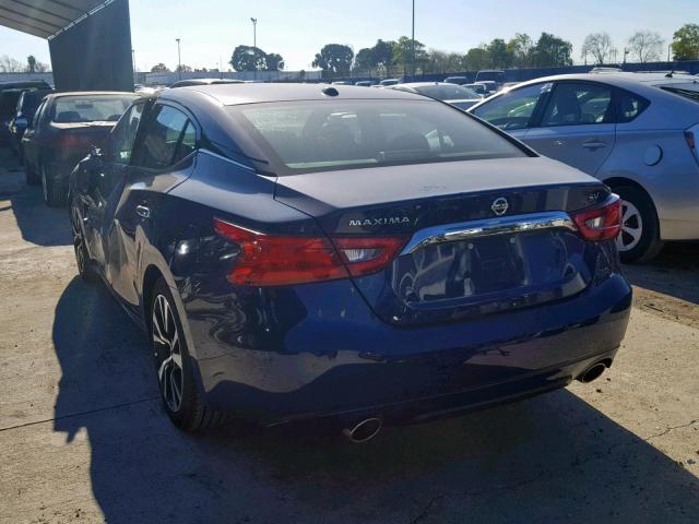 1N4AA6AP3JC377864 - 2018 NISSAN MAXIMA 3.5 BLUE photo 3