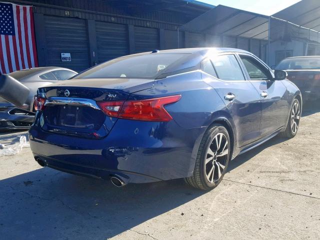 1N4AA6AP3JC377864 - 2018 NISSAN MAXIMA 3.5 BLUE photo 4