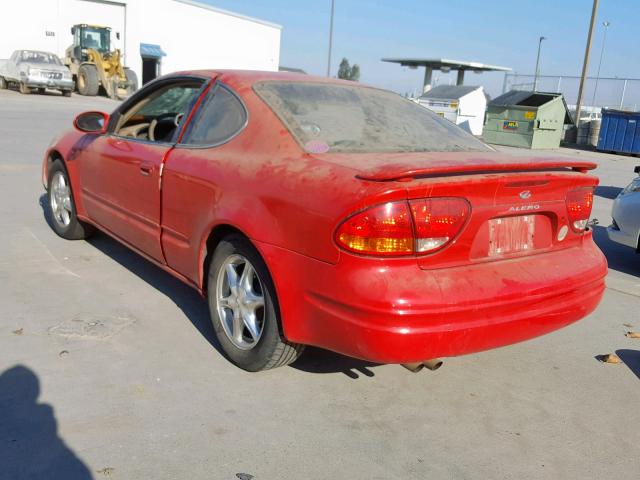 1G3NF12E7XC378666 - 1999 OLDSMOBILE ALERO GLS RED photo 3