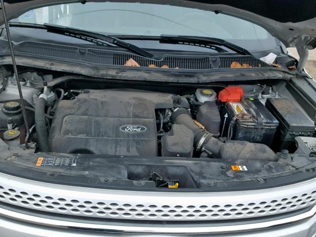 1FM5K8F87FGA72658 - 2015 FORD EXPLORER L SILVER photo 7