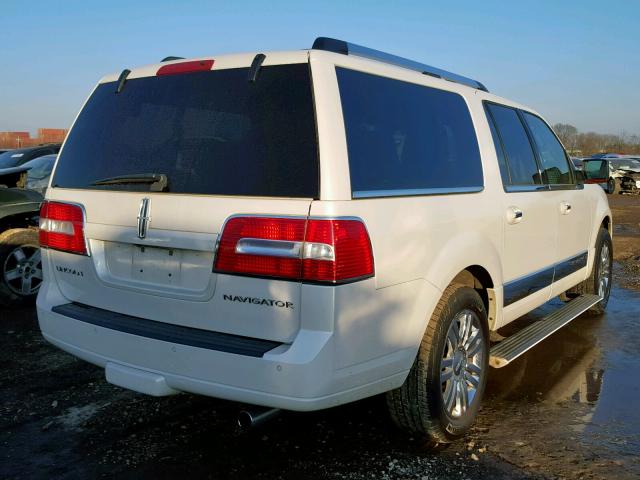 5LMJJ3J53AEJ06615 - 2010 LINCOLN NAVIGATOR Ақ фото 4