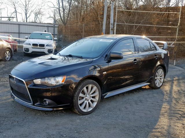 JA32V6FV4AU024925 - 2010 MITSUBISHI LANCER RAL BLACK photo 2