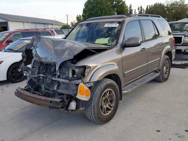 5TDZT38A93S184532 - 2003 TOYOTA SEQUOIA LI GRAY photo 2