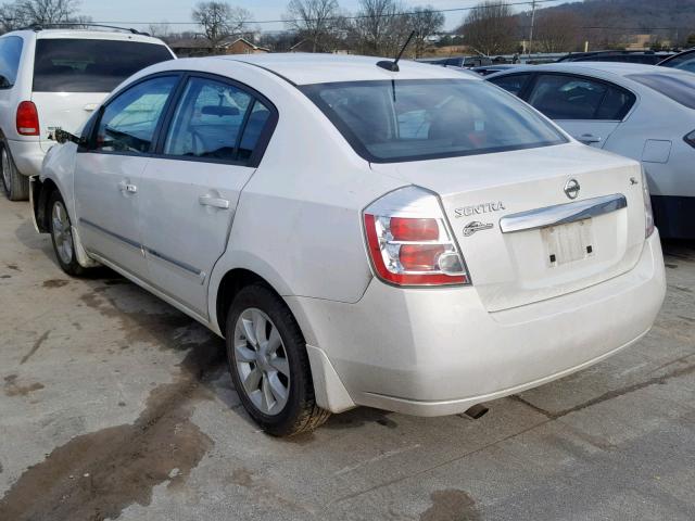 3N1AB6AP8AL729125 - 2010 NISSAN SENTRA 2.0 WHITE photo 3